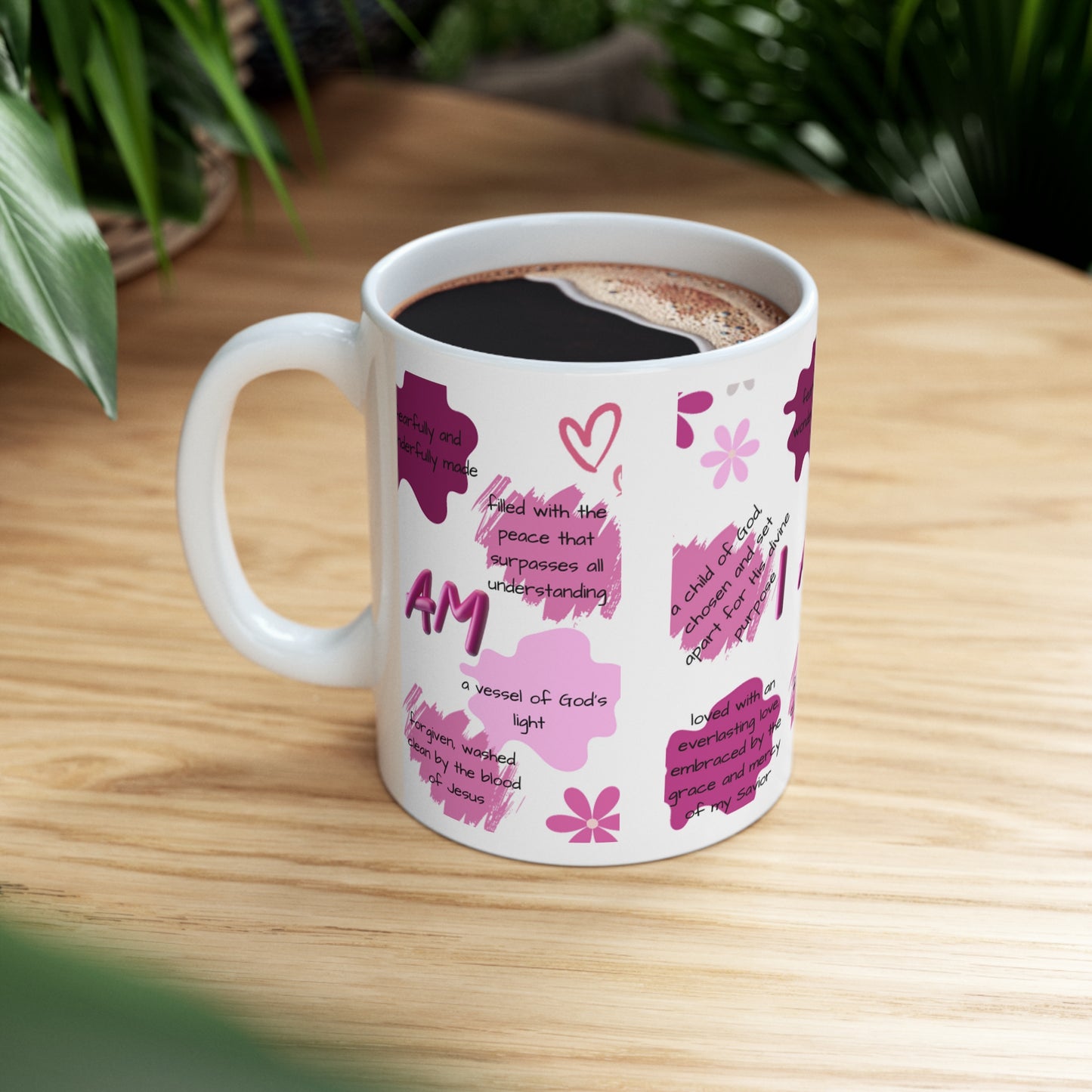 Christian affirmations mug